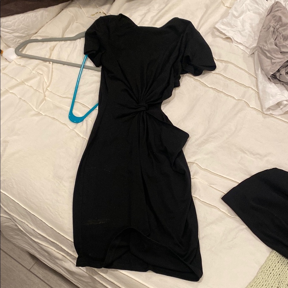 Elegant Black Dress with side cut out